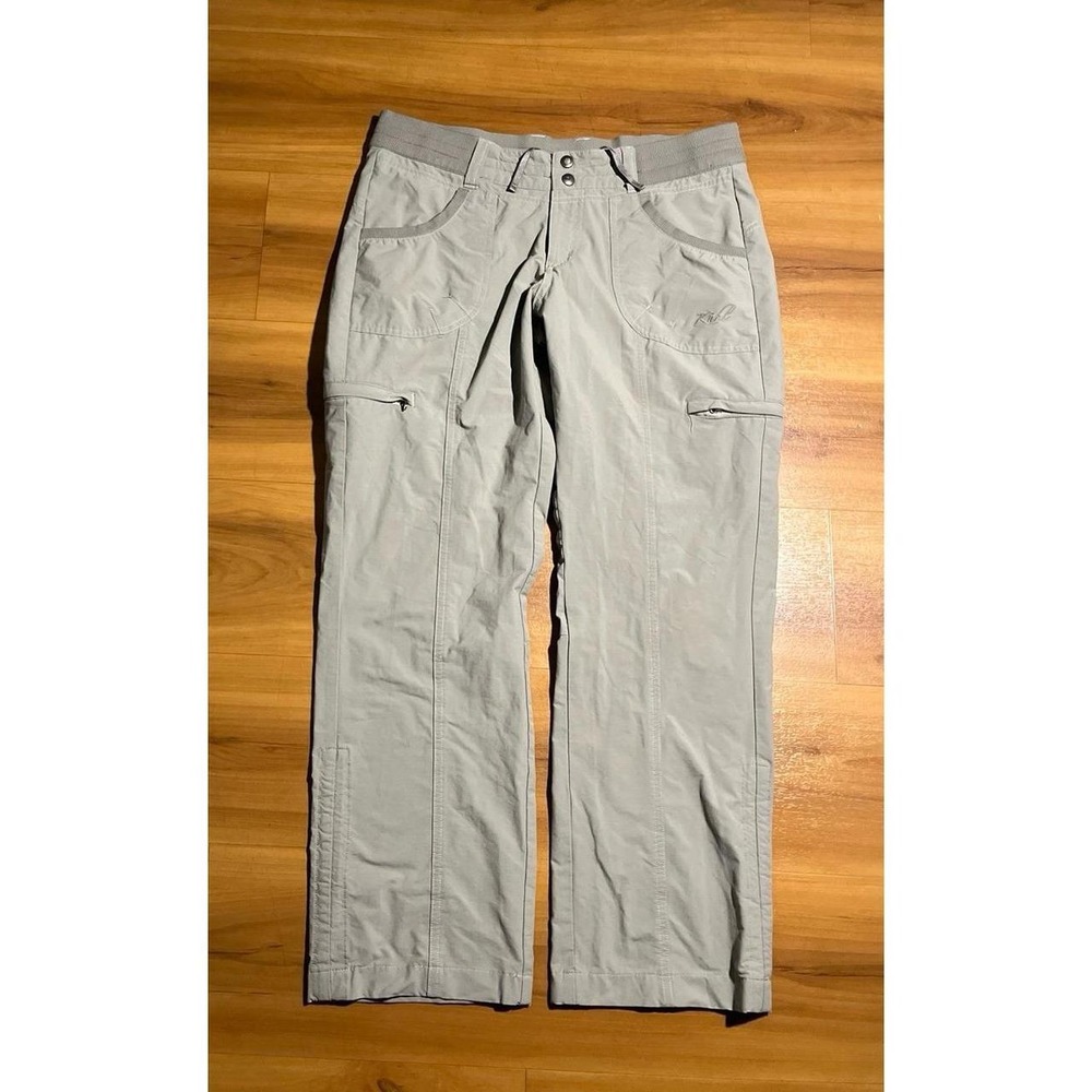 Womens Kuhl Hiking Travel Drawstring Cargo Active Utility Cropped Pants